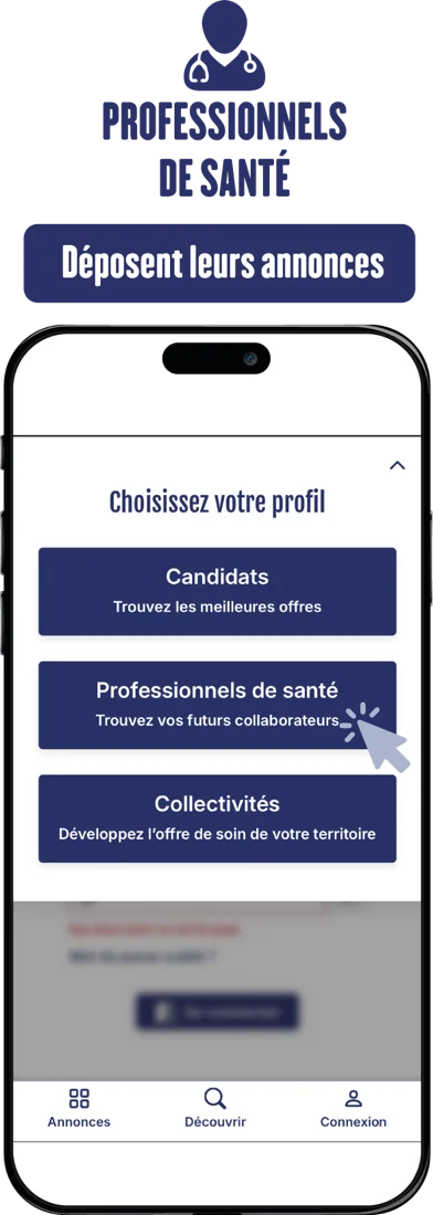 Les professionnels de santé déposent leurs annonces sur DocTripper.